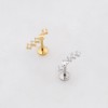 CZ ARCH CLIMBER HEART THREADLESS (PUSH IN) 316L SURGICAL STEEL LABRET SET